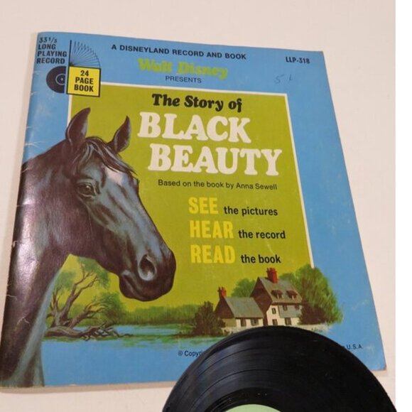 Disney Other - Disney Black Beauty (1) LP Vinyl Book and Record
